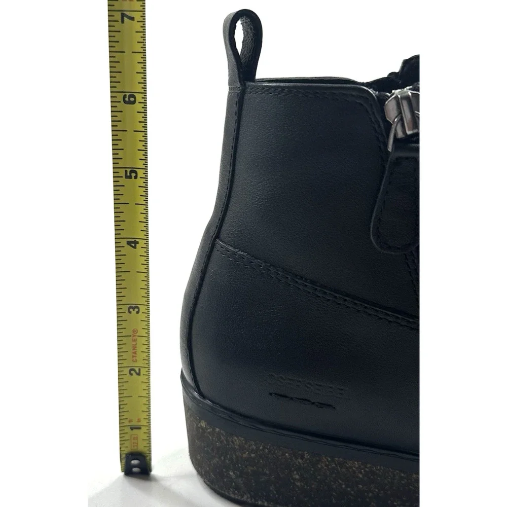Josef Seibel Darla 02 Black Leather Ankle Boots Womens EU 40 US 9-9.5 New $170